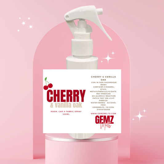 'Cherry & Vanilla Oak' Room & Fabric Spray